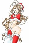  belldandy christmas oh_my_goddess! santa_claus tagme 