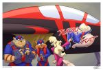  aircraft airplane angry anthro callie_briggs chance_furlong clothed clothing female group hanna-barbera hardtones jake_clawson jet male nervous nose_art pinup pose scared swat_kats turbokat 