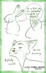  artist_name border canid canine comic dewlap_(anatomy) dialogue dipstick_ears disney ears_up english_text female feral feralized fox fur hi_res inner_ear_fluff judy_hopps lagomorph leporid male mammal monochrome multicolored_ears nick_wilde open_mouth prick_ears qalcove rabbit red_fox restricted_palette short_tail simple_background speech_bubble text tuft zootopia 