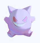  full_body gen_1_pokemon gengar grin highres looking_at_viewer migihidari_(puwako) no_humans pokemon pokemon_(creature) simple_background smile solo white_background 