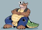  2020 activision anthro balls barefoot belt big_feet big_tail black_claws bodily_fluids body_hair bottomwear brown_body brown_ears brown_eyebrows brown_fur canid canine canis chest_hair claws clothed clothing crash_bandicoot_(series) crocodile crocodilian crocodylid cum cum_on_body cum_on_ground cum_on_penis cum_on_stomach cum_string dingo dingodile dogmanart eyebrows eyes_closed fangs feet flaccid foreskin fur genital_fluids genitals green_tail hair hi_res humanoid_genitalia humanoid_penis hybrid male mammal mostly_nude multicolored_tail notched_ear orgasm overweight overweight_anthro overweight_male pants pecs penis presenting presenting_balls presenting_penis reptile scalie sharp_teeth simple_background sitting sleeping smile solo spread_legs spreading tan_balls tan_body tan_nose tan_penis tan_skin tan_tail teeth thick_tail thick_thighs toe_claws topwear uncut vest video_games 