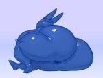  4:3 alien anus big_butt blue_and_white blue_body borisalien boryana butt chub_(disambiguation) female genitals huge_butt hyper monochrome overweight overweight_female pussy shiny_(disambiguation) slightly_chubby 