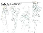  1girl breasts character_sheet evangelion:_2.0_you_can_(not)_advance expressions gainax interface_headset long_hair neon_genesis_evangelion official_art plugsuit production_art rebuild_of_evangelion sadamoto_yoshiyuki scan shikinami_asuka_langley solo souryuu_asuka_langley standing studio_khara 