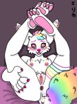  animal_humanoid anthro canid canid_humanoid canine canine_humanoid cute_expression cute_eyes cute_face ear_piercing female fennec_humanoid fox fox_humanoid genitals humanoid lgbt_pride mammal mammal_humanoid nipples pansexual_pride_colors piercing pinup pose pride_colors pussy rainbow_flag rainbow_pride_flag rainbow_symbol smile 