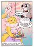  absurd_res anthro bed breasts clothed clothing comic digimon digimon_(species) disney duo english_text female fur furniture greeting grey_body grey_fur hi_res hornypopfuracademy judy_hopps lagomorph legwear leporid mammal potion rabbit renamon sitting solo stockings text thick_thighs thigh_highs winter_nacht zootopia 