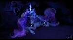  blue_body bodily_fluids collar crown cutie_mark female feral friendship_is_magic guilt hair hooves horn lynxwolf mane mane_hair my_little_pony nightmare_moon_(mlp) princess_luna_(mlp) shadow solo star tail_hair tears unicorn_pony 