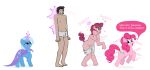  absurd_res brainwashing clothing cutie_mark earth_pony english_text equid equine female friendship_is_magic fused_fingers fused_toes gender_transformation growth hair hasbro hi_res hooves horn horse human human_to_feral magic male mammal mtf_transformation my_little_pony navel nipples pink_body pink_hair pinkie_pie_(mlp) pony prurientpie shrinking size_transformation smile species_transformation tail_growth text tf_into_fictional_character transformation trixie_(mlp) underwear unicorn 