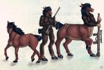 anthro clothing equid equine feral gun horse kaitycuddle male mammal ranged_weapon taur uniform weapon 