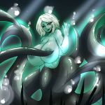  1:1 absurd_res animal_humanoid areola big_breasts breasts cephalopod cephalopod_humanoid female hi_res huge_breasts humanoid marine marine_humanoid mollusk mollusk_humanoid nipples okioppai simple_background solo tentacles underwater water white_background wide_hips 