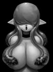  animal_humanoid beauty_mark big_breasts black_background black_lipstick breasts cephalopod cephalopod_humanoid choker covered_nipples female greyscale hime_cut huge_breasts humanoid inkling jewelry lips lipstick makeup marine marine_humanoid mataknight mollusk mollusk_humanoid monochrome necklace nintendo open_mouth outta_sync simple_background solo splatoon tentacles video_games 
