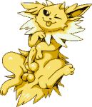  alpha_channel anatomically_correct animal_genitalia animal_penis balls big_knot canid canine canine_penis digital_media_(artwork) eeveelution erection feral genitals jolteon knot looking_at_viewer male mammal nintendo penis pixel_(artwork) pok&eacute;mon pok&eacute;mon_(species) presenting queenkami sheath simple_background smile solo spread_legs spreading sprite_art tongue tongue_out transparent_background video_games 