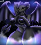 absurd_res anthro areola big_breasts big_butt black_body breasts butt claws digital_media_(artwork) dragon dreamworks female genitals hi_res how_to_train_your_dragon huge_breasts looking_at_viewer mammal membrane_(anatomy) membranous_wings night_fury nipples nude pussy reptile scalie simple_background smile solo standing tail teeth thick_thighs tongue toothless western_dragon wings zadrex
