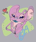  &lt;3 2019 3rd_party_watermark alien angel_(lilo_and_stitch) antennae_(anatomy) blue_tongue chest_markings digital_drawing_(artwork) digital_media_(artwork) disney distracting_watermark experiment_(lilo_and_stitch) eyelashes female fishys1 fur lilo_and_stitch markings multicolored_antennae open_mouth open_smile outline pink_body pink_fur purple_eyes purple_nose semi-anthro smile solo text tongue two_tone_antennae url watermark white_markings 