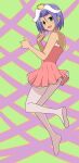  1boy absurdres ballerina crossdressing green_eyes highres james_(pokemon) kamex_nakasho otoko_no_ko pokemon pokemon_(anime) pokemon_(classic_anime) purple_hair team_rocket thighhighs tutu 