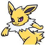 2023 3_fingers alpha_channel ambiguous_gender digital_media_(artwork) eeveelution endwl feral fingers fur generation_1_pokemon jolteon neck_tuft nintendo paws pokemon pokemon_(species) purple_eyes solo tail tuft white_body white_fur yellow_body yellow_fur