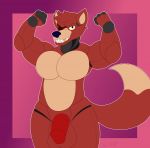  2020 animal_humanoid anthro canid canid_humanoid canine canine_humanoid canis digital_media_(artwork) eye_patch eyewear five_nights_at_freddy&#039;s fox fox_humanoid foxy_(fnaf) fur genitals hi_res humanoid lagomorph machine male mammal mammal_humanoid nude only-1-wayup penis robot robot_humanoid signature smile solo video_games 