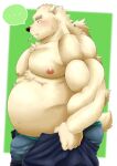  ... 1boy animal_ears ass bara bear_boy bear_ears belly blush bulge cigarette dressing edging_underwear fat fat_man feet_out_of_frame from_side furry furry_male grey_male_underwear highres i&#039;ve_never_seen_a_guy_recreate_this_successfully_tbh_(meme) large_pectorals leib_(housamo) male_focus male_underwear mature_male meme muscular muscular_male nipples open_pants pants pants_lift pectorals short_hair shu_(homohomofever3) solo stomach thick_eyebrows tokyo_afterschool_summoners topless_male undersized_clothes underwear 