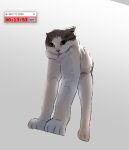  animal animal_focus cat countdown_timer english_text full_body grey_background jar_(jar_ans) long_legs no_humans original simple_background solo standing window_(computing) 