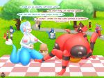  absurd_res angry anthro areola basket bds_charmeleon big_breasts breast_size_difference breasts charmeleon duo english_text female food genitals grass hi_res hot_dog huge_breasts hyper hyper_breasts incineroar lopunny lucario male male/female mario_bros nintendo nipples nude open_mouth outside picnic picnic_basket picnic_blanket pok&eacute;mon pok&eacute;mon_(species) prilly_(lysergide) primarina profanity public public_nudity pussy sandwich_(food) text tits_(lysergide) tongue tree video_games yoshi 