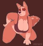 anthro arched_back arm_support australian_cattle_dog bedroom_eyes belly big_belly big_breasts big_tail bluey_(series) bottomless bra bra_only breasts brown_body brown_fur canid canine canis cattledog chilli_heeler clothed clothing curvy_female curvy_figure de4dset domestic_dog fat_rolls female fur hand_on_butt hanging_breasts head_tilt herding_dog hi_res kneeling looking_at_viewer mammal mature_anthro mature_female mostly_nude mostly_nude_anthro mostly_nude_female narrowed_eyes on_ground orange_body orange_fur overweight overweight_anthro overweight_female partially_clothed pastoral_dog sagging_breasts seductive simple_background slightly_chubby slightly_chubby_anthro slightly_chubby_female smile solo sports_bra spots tail teeth thick_thighs underwear underwear_only white_body white_fur