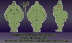 absurd_res big_butt butt doll eldritch_abomination hi_res male model_sheet moobs overweight overweight_male simple_background solo text thick_thighs uxio_(weonraro123) weonraro123 wide_hips