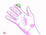  4:3 5_fingers ambiguous_gender amphibian animated feral fingernails fingers frog green_body hopping keke_(artist) nails short_playtime simple_background size_difference smile white_background 