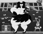2024 4_fingers 5_fingers animated anthro arm_socks armwear ass_clapping big_breasts big_butt black_and_white black_hair boombox bouncing_breasts bouncing_butt breasts butt clothing dancing duo female fingers fleischer_style_toon hair huge_breasts huge_butt human lagomorph leporid lipstick looking_at_viewer makeup male mammal mcdraws monochrome nestor_the_rabbit_(joaoppereiraus) public rabbit sally_mcboing_(joaoppereiraus) thick_thighs toony toony_eyes twerking wide_hips