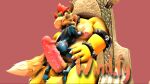  anthro big_penis bowser canid canine cowgirl_position dominant duo female fox fox_mccloud from_front_position genitals male male/female mammal mario_bros metroid nintendo on_bottom on_top paws penis samus_aran sex size_difference star_fox wind.fy 