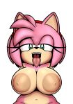  2024 accessory amy_rose anthro areola big_areola big_breasts big_nipples breasts eulipotyphlan female green_eyes hair hair_accessory hairband hedgehog hi_res huge_areola huge_breasts huge_nipples mammal multicolored_body navel nipples nude open_mouth open_smile pink_body pink_hair sega simple_background smile solo sonic_the_hedgehog_(series) tan_body tongue tongue_out two_tone_body xenrevv 