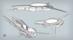 2020 3d_(artwork) digital_media_(artwork) futuristic justablank monochrome multiple_angles science_fiction shaded signature spacecraft vehicle 
