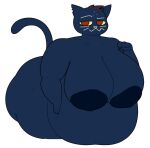  2024 anthro areola bedroom_eyes belly bent_over big_areola big_belly big_breasts big_butt blue_body breasts butt chip_at_night collarbone digital_media_(artwork) domestic_cat felid feline felis female hair hand_on_belly highlights_(coloring) huge_belly huge_breasts huge_hips looking_at_viewer mae_borowski mammal narrowed_eyes navel night_in_the_woods nipples notched_ear obese obese_anthro obese_female orange_eyes overweight overweight_anthro overweight_female puffy_areola red_highlights seductive simple_background smile solo standing thick_thighs venus_figure whiskers white_background wide_hips yellow_sclera 