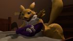  16:9 3d_(artwork) anthro breasts canid canine digimon digimon_(species) digital_media_(artwork) ed english_text female fox hi_res looking_at_viewer mammal renamon solo text widescreen 