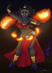  anthro belly_dancer cynthiafeline dancing draft_horse equid equine female fire fire_dancer friesian hi_res horse invalid_tag mammal nina_emerald_said oriental solo 