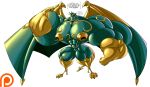 dragmon galio gargoyle hi_res league_of_legends male muscular nipples old_galio pecs riot_games tiny_waist video_games 
