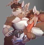  anthro antlers ball_sniffing big_penis blitzthedurr brown_body brown_fur capreoline cervid erection eyes_closed father father_and_child father_and_son fellatio fur genitals green_eyes group group_sex hair hi_res horn humanoid_genitalia humanoid_penis hypnothehyena incest_(lore) male male/male mammal mature_male mnty_(character) neck_tuft nude oral parent parent_and_child penile penis pubes reindeer sex slightly_chubby smile sniffing son threesome tuft 