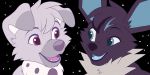  2020 2:1 ambiguous_gender animated canid canine canis digital_media_(artwork) domestic_dog duo eeveelution jolteon kitchiki licking low_res mammal nintendo open_mouth pok&eacute;mon pok&eacute;mon_(species) rockruff short_playtime smile teeth tongue tongue_out video_games 