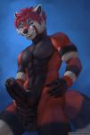  anthro balls canid canine conditional_dnp danza genitals giant_panda hi_res knot male mammal muscular muscular_anthro muscular_male patreon penis pinup pose solo ursid 