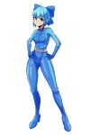  1girl absurdres bodysuit cirno eximmetry highres totally_spies touhou transparent_background 