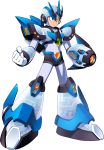  1boy android arm_cannon armor costume forehead_jewel gem gloves green_eyes helmet highres jetpack male_focus mizuno_keisuke official_art pauldrons robot rockman rockman_x shoulder_armor shoulder_pads solo third-party_source transparent_background weapon white_armor x_(rockman) 