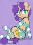  clothed clothing crossdressing equid equine feral hasbro hi_res horn male mammal marsminer my_little_pony solo travelling_light unicorn 