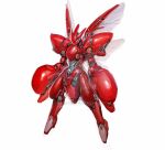  deviantart_username eko999 english_commentary floating gen_2_pokemon insect_wings looking_ahead mecha mechanical_wings mechanization no_humans pokemon scizor silver_eyes solo watermark white_background wings 