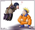  blonde_hair blue_hair blush bondage heart hinata_hyuuga hyuuga_hinata love naruto naruto_uzumaki piroro smile suspension uzumaki_naruto 