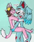  &lt;3 absurd_res angel_dragon anthro big_pp_man_(artist) blue_body blue_fur carrying_partner crown dialogue domestic_cat dragon duo dutch_angel_dragon erection felid feline felis fur genitals hart_the_dutchie hi_res jack_(nicqueerlas) knot lion looking_pleasured male male/male male_penetrated male_penetrating male_penetrating_male mammal mane pantherine penetration penis pink_body pink_fur red_body red_fur sex tail_tuft tuft white_body white_fur 