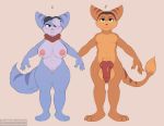  anthro balls big_breasts blush breasts duo erection female fur genitals hair hi_res looking_at_viewer male male/female mammal nipples nude penis pussy smile zonkpunch 