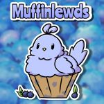  1:1 ambiguous_gender artist_name avian bird blueberry_(fruit) blueberry_muffin_(character) feral food fruit hi_res icon muffinlewds plant signature solo 
