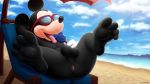  16:9 4_toes anthro anus balls barefoot beach butt chair clothing cloud day disney eyewear feet food foot_focus furniture genitals gloves handwear hi_res humanoid_feet licking male mammal mickey_mouse mostly_nude mouse murid murine popsicle rodent sand seaside soles solo sunglasses toes tongue tongue_out water widescreen ximorexx 