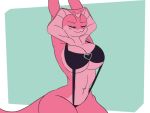  animated big_breasts breasts bursting_breasts capydiem clothing female freckles green_eyes heart_marking kyara_(capydiem) nipples pink_body pink_scales reptile scales scalie short_playtime simple_background snake swimwear wide_hips 