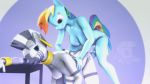  3d_(artwork) ambiguous_penetration animated anthro breasts digital_media_(artwork) duo equid equine female friendship_is_magic furniture genitals gynomorph gynomorph/female hasbro horse intersex intersex/female leno_poleno mammal my_little_pony nude penetration penis pony rainbow_dash_(mlp) short_playtime simple_background source_filmmaker table zecora_(mlp) 