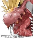  2020 absurd_res ambiguous_gender better_version_at_source bodily_fluids detailed_mouth drooling drooling_on_partner duo excessive_saliva feral feral_pred fossil_pok&eacute;mon hi_res hiore huge_tongue human human_prey larger_dragon larger_feral licking macro mammal mouth_shot nintendo open_mouth pinned_by_tongue pok&eacute;mon pok&eacute;mon_(species) saliva saliva_puddle sharp_teeth simple_background size_difference smaller_human teeth thick_tongue tongue tongue_out tyrantrum video_games white_background 