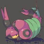  1:1 animal_genitalia antennae_(anatomy) arthropod arthropod_abdomen arthropod_abdomen_genitalia arthropod_abdomen_penis bdsm bondage bound cloaca cloacal_penis feral genitals grey_background hi_res male mukomizu nintendo penis penis_bondage pok&eacute;mon pok&eacute;mon_(species) pupils simple_background slit_pupils solo vein veiny_penis venipede video_games yellow_eyes 